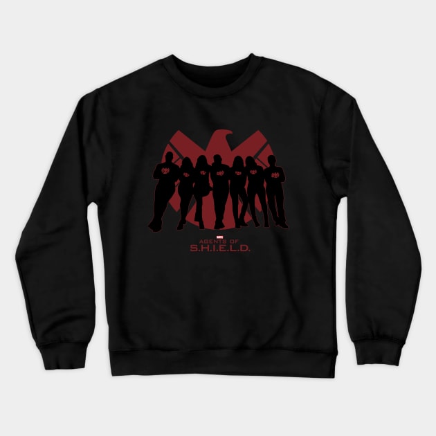 Red Silhouette Crewneck Sweatshirt by SarahMosc